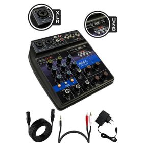 Midex MDX-999X Stüdyo Kayıt İçin Ses Kartlı +48V Phantomlu Kayıt Mikseri