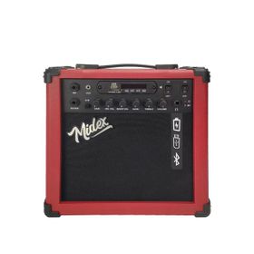 Midex MGA-25RD 25 W USB Bluetooth Şarjlı 2 Girişli Elektro Gitar Amfisi