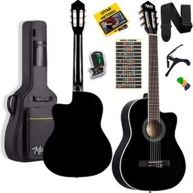 Midex MGX-100BK-BAG Üst Seviye Klasik Gitar 4 4 Sap Ayarlı Gül Klavye