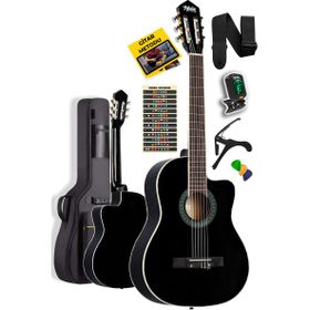 Midex MGX-100BK-BAG Üst Seviye Klasik Gitar 4 4 Sap Ayarlı Gül Klavye
