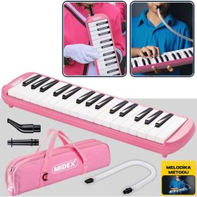 Midex ML-32PK 32 Tuşlu Pembe Melodika Seti
