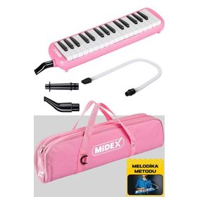 Midex ML-32PK 32 Tuşlu Pembe Melodika Seti