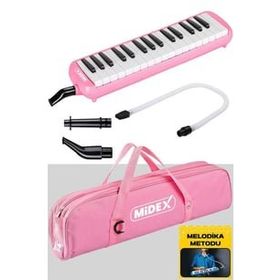 Midex ML-32PK 32 Tuşlu Pembe Melodika Seti
