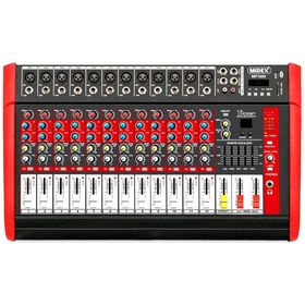 Midex MP-1000 Amfi 2x500W 12 Kanal Dsp Efekt EQ Usb Power Mikser