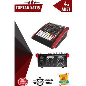 Midex MP-700 Amfi 2x350W 4 Kanal Dsp Efekt EQ Usb Power Mikser