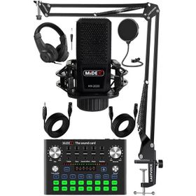 Midex MX-2020 Compact Set-1 Efektli Ses Kartı Mikrofon Stand Seti