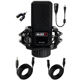 Midex MX-2020 Condenser +48V Stüdyo Ses Kayıt Mikrofonu
