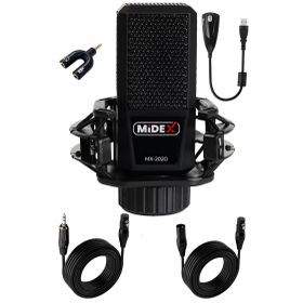 Midex MX-2020 Condenser +48V Stüdyo Ses Kayıt Mikrofonu