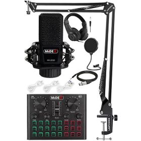 Midex Mx-2020 Live Set Efektli Ses Kartı Mikrofon Stand Kayıt Canlı Yayın Seti