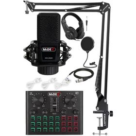 Midex Mx-2020 Live Set Efektli Ses Kartı Mikrofon Stand Kayıt Canlı Yayın Seti