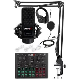 Midex Mx-2020 Live Set Efektli Ses Kartı Mikrofon Stand Kayıt Canlı Yayın Seti