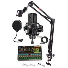 Midex Mx-2020 Platinium Set Efektli Ses Kartı Mikrofon Stand Kayıt Canlı Yayın Seti