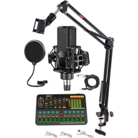Midex Mx-2020 Platinium Set Efektli Ses Kartı Mikrofon Stand Kayıt Canlı Yayın Seti