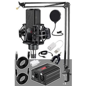 Midex Mx-2020 Set Phantom Power Condenser Stüdyo Mikrofon Kayıt Paketi