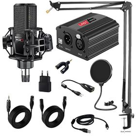 Midex Mx-2020 Set Phantom Power Condenser Stüdyo Mikrofon Kayıt Paketi