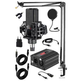 Midex Mx-2020 Set Phantom Power Condenser Stüdyo Mikrofon Kayıt Paketi
