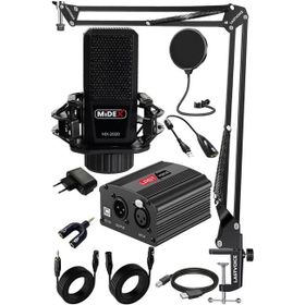 Midex Mx-2020 Set Phantom Power Condenser Stüdyo Mikrofon Kayıt Paketi