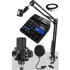 Midex MX-2020 Solo Mix Condenser Mikrofon ve Kayıt Mixer Seti