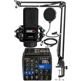 Midex MX-2020 Solo Mix Condenser Mikrofon ve Kayıt Mixer Seti