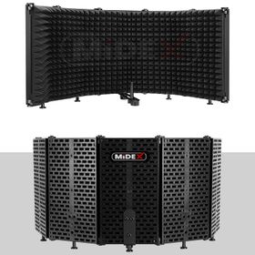 Midex PF-43 5 Bölümlü Ayaklı 69x26 cm Mikrofon Ses Yalıtım İzolasyon Paneli