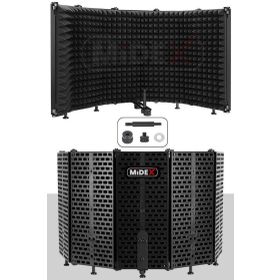 Midex PF-43 5 Bölümlü Ayaklı 69x26 cm Mikrofon Ses Yalıtım İzolasyon Paneli