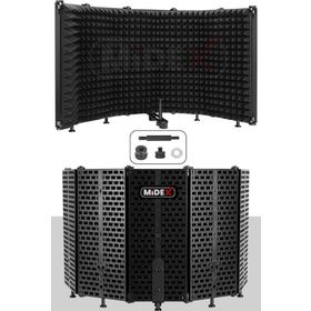 Midex PF-43 5 Bölümlü Ayaklı 69x26 cm Mikrofon Ses Yalıtım İzolasyon Paneli