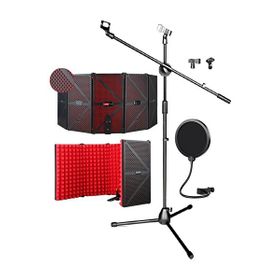 Midex PF-44X Red Mikrofon Standı Filtre ve Ses Yalıtım İzolasyon Paneli