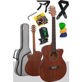 Midex Phx-187 4 4 Yetişkin Boy Masif Ağaç Akustik Gitar