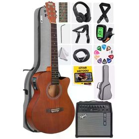 Midex PHX-188-50AMP 50W Şarjlı Bluetooth Amfili Full Elektro Akustik Gitar