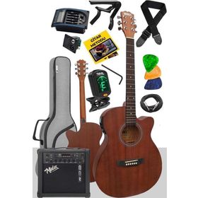 Midex PHX-188AMP 4/4 Elektro Akustik Gitar Seti