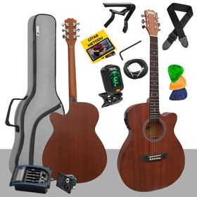 Midex Phx-188EQ Set 4 4 Masif Ağaç Elektro Akustik Gitar