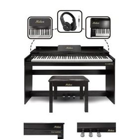 Midex Plx-140 Pro-Bk Bluetoothlu Tuş Hassasiyetli 88 Tuşlu Kapaklı Siyah Dijital Piyano