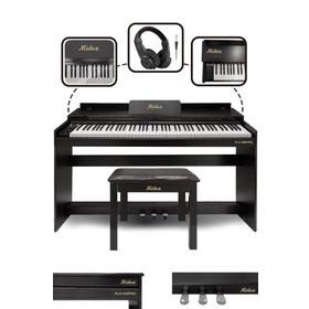 Midex Plx-140 Pro-Bk Bluetoothlu Tuş Hassasiyetli 88 Tuşlu Kapaklı Siyah Dijital Piyano