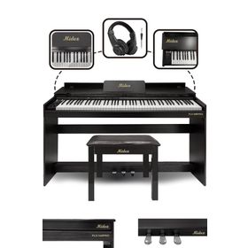 Midex Plx-140 Pro-Bk Bluetoothlu Tuş Hassasiyetli 88 Tuşlu Kapaklı Siyah Dijital Piyano