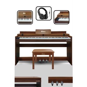 Midex PLX-140 PRO-OR Bluetooth Tuş Hassasiyeti 88 Tuşlu Kapaklı Dijital Piyano