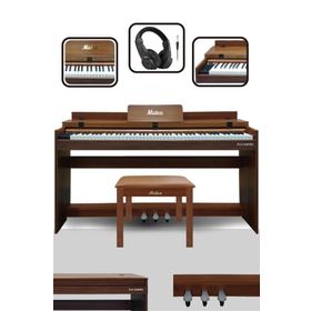 Midex PLX-140 PRO-OR Bluetooth Tuş Hassasiyeti 88 Tuşlu Kapaklı Dijital Piyano