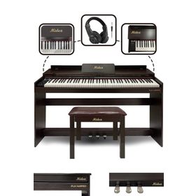 Midex Plx-140 Pro-Sr Bluetoothlu Tuş Hassasiyetli 88 Tuşlu Kapaklı Kahverengi Dijital Piyano
