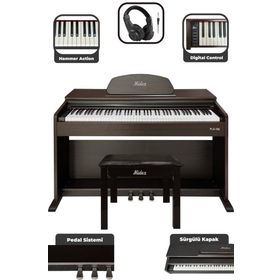 Midex PLX-190SR Gül Ağacı 88 Tuşlu Hammer Action ve Tuş Hassasiyeti Dijital Piyano