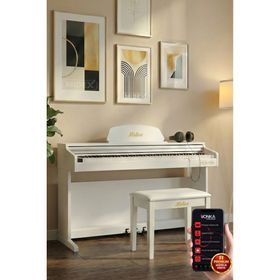 Midex Plx-190Wh 88 Tuşlu Hammer Action Ve Tuş Hassasiyeti Beyaz Dijital Piyano