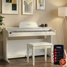 Midex Plx-190Wh 88 Tuşlu Hammer Action Ve Tuş Hassasiyeti Beyaz Dijital Piyano