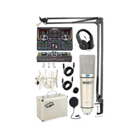 Midex Private Paket-3 CX2 Mikrofon VS15 Ses Kartı Stüdyo Kayıt Seti
