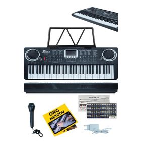 Midex PS-1500BK Başlangıç İçin 61 Tuşlu Org Notalık Adaptör Öğrenim Metodu