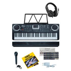 Midex PS-1500BK-H Başlangıç İçin 61 Tuşlu Org Kulaklık Notalık Adaptör Öğrenim Metodu