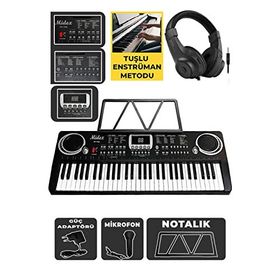 Midex PS-1500BK-H Başlangıç İçin Kulaklık Notalık ve Adaptörlü 61 Tuşlu Org