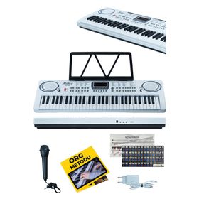 Midex PS-1500WH Başlangıç İçin 61 Tuşlu Org Notalık Adaptör Öğrenim Metodu