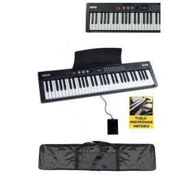 Midex PS4000BK Tuş Hassasiyetli 61 Tuşlu Org Bluetooth USB Midi Metod