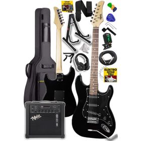 Midex RPH-30BK-25AMP Gül Klavye SSS 25W Amfili Elektro Gitar Seti
