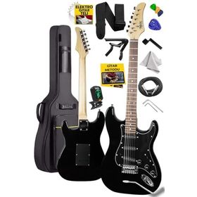 Midex RPH-30BK Gül Klavye Strat Kasa SSS Elektro Gitar Seti
