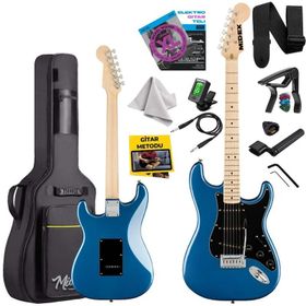 Midex RPH-30BL Maple Klavye Strat Kasa SSS Elektro Gitar Seti