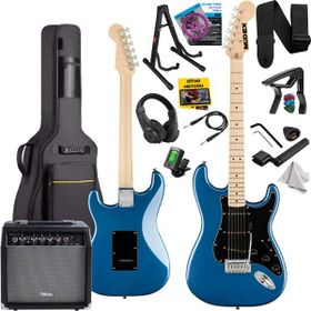 Midex RPH-30BL Maple Klavye Strat Kasa SSS Elektro Gitar Seti